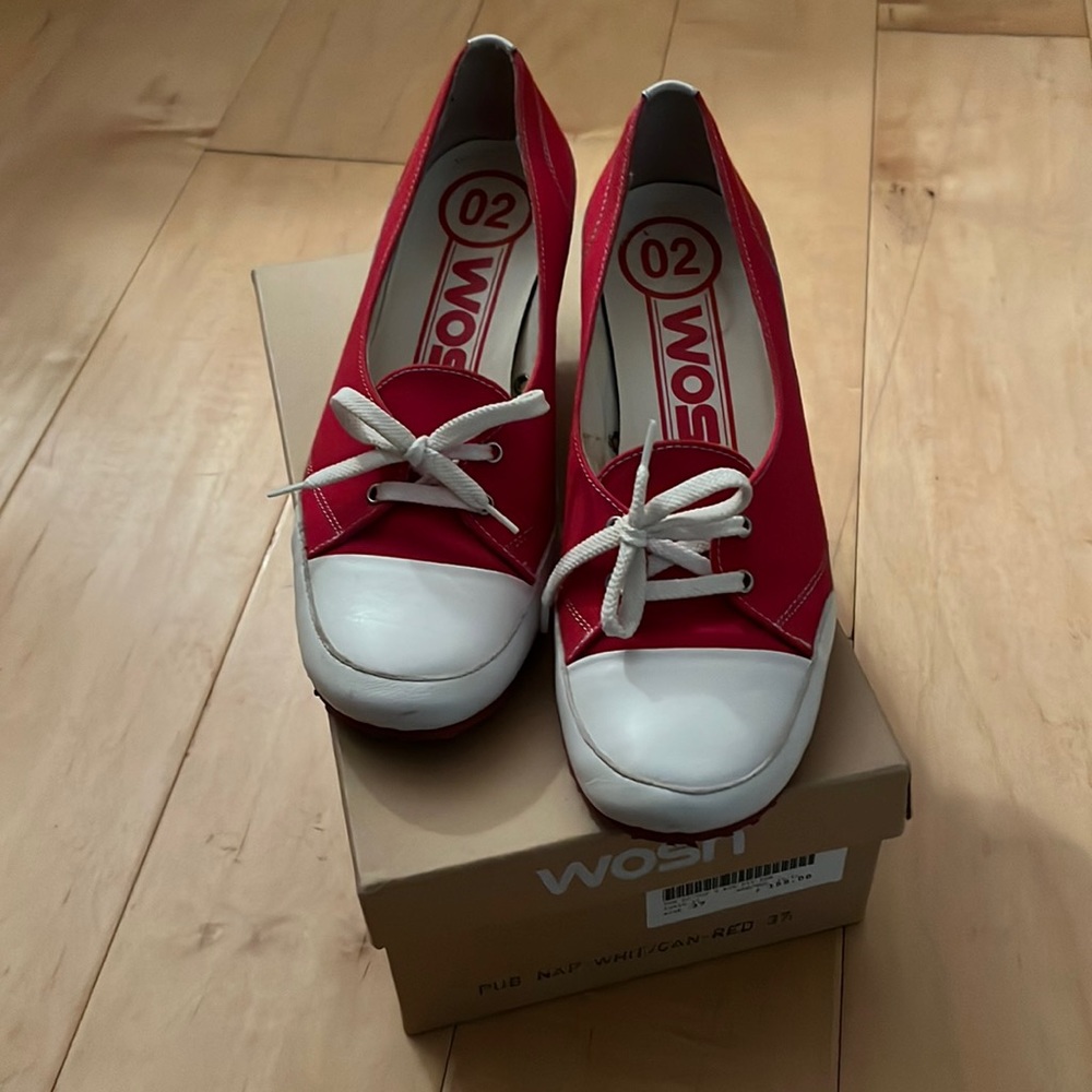 Wosh “Sneaker” Kitten Heels